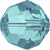 Swarovski Crystal Beads Round (5000) Light Turquoise-Swarovski Crystal Beads-3mm - Pack of 25 (End of Line)-Bluestreak Crystals