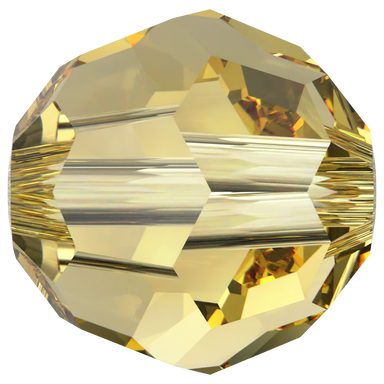 Swarovski Crystal Beads Round (5000) Recreated Dark Jonquil - Bluestreak Crystals