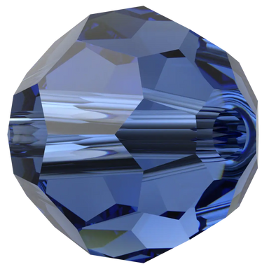Swarovski Crystal Beads Round (5000) Recreated Dark Sapphire - Bluestreak Crystals