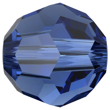 Swarovski Crystal Beads Round (5000) Recreated Dark Sapphire - Bluestreak Crystals