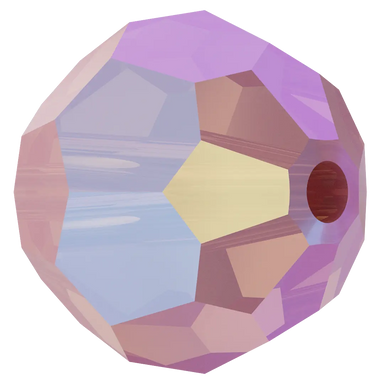 Swarovski Crystal Beads Round (5000) Rose Water Opal Shimmer - Bluestreak Crystals