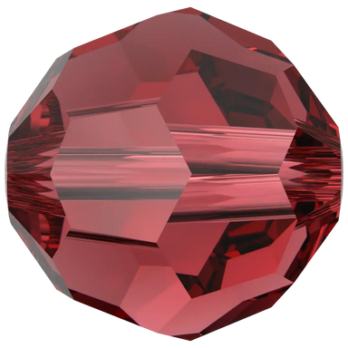 Swarovski Crystal Beads Round (5000) Scarlet - Bluestreak Crystals