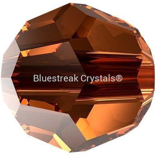 Swarovski Crystal Beads Round (5000) Smoked Amber-Swarovski Crystal Beads-4mm - Pack of 25-Bluestreak Crystals