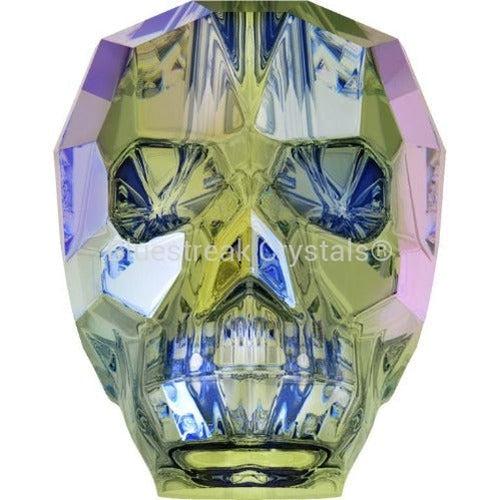 Swarovski Crystal Beads Skull (5750) Crystal Paradise Shine-Swarovski Crystal Beads-13mm - Pack of 1-Bluestreak Crystals