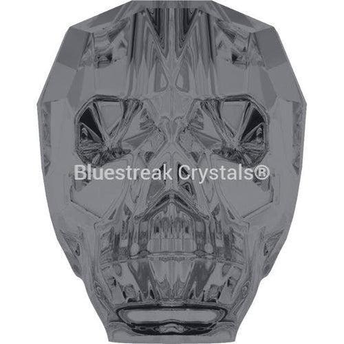 Swarovski Crystal Beads Skull (5750) Crystal Silver Night 2X-Swarovski Crystal Beads-13mm - Pack of 1-Bluestreak Crystals