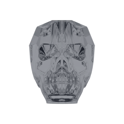 Serinity Crystal Beads Skull (5750) Crystal Silver Night - Bluestreak Crystals