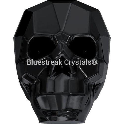 Swarovski Crystal Beads Skull (5750) Jet-Swarovski Crystal Beads-13mm - Pack of 1-Bluestreak Crystals