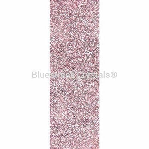 Swarovski Crystal Fabric Banding (57000) Crystal Antique Pink-Swarovski Crystal Banding-1cm-Transparent (010) - Hotfix-10 Metres (Wholesale)-Bluestreak Crystals