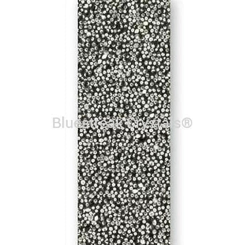 Swarovski Crystal Fabric Banding (57000) Crystal CAL-Swarovski Crystal Banding-1cm-Black (012) - Hotfix-10 Metres (Wholesale)-Bluestreak Crystals