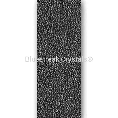 Swarovski Crystal Fabric Banding (57000) Crystal Chrome-Swarovski Crystal Banding-1cm-Black (012) - Hotfix-10 Metres (Wholesale)-Bluestreak Crystals
