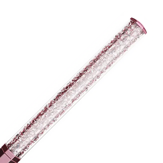 Swarovski Crystalline Ballpoint Pen Octagon Shape Pink Lacquered - Bluestreak Crystals