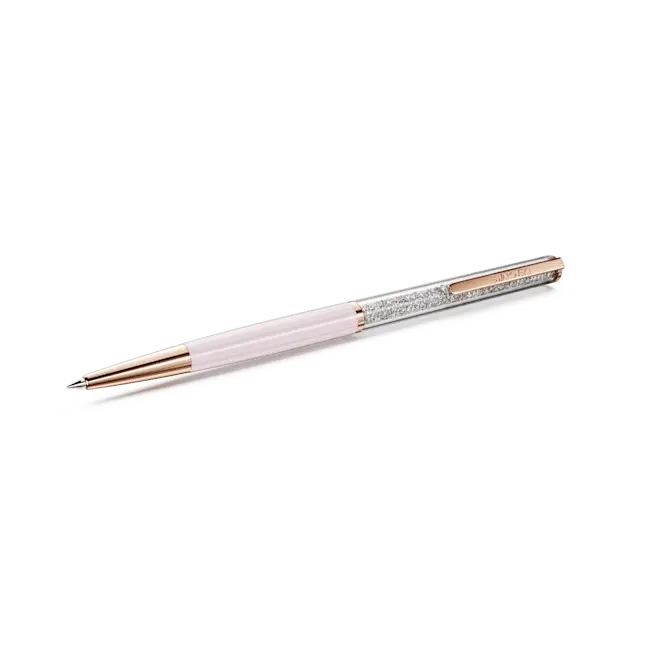 Swarovski Crystalline Silk Ballpoint Pen Pink Rose Gold-Tone Plated - Bluestreak Crystals