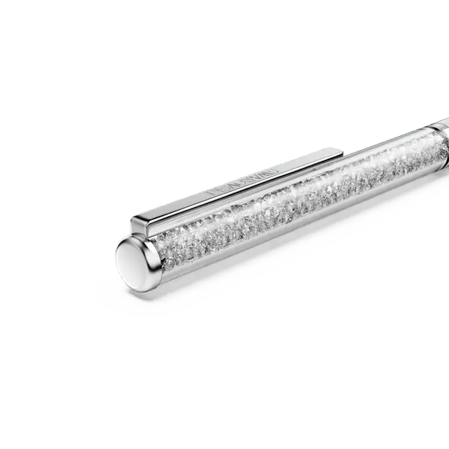 Swarovski Crystalline Silk Ballpoint Pen White Chrome Plated - Bluestreak Crystals
