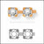 Swarovski Cup Chain (27104) PP14 Rhodium-Swarovski Metal Trimmings-Bluestreak Crystals