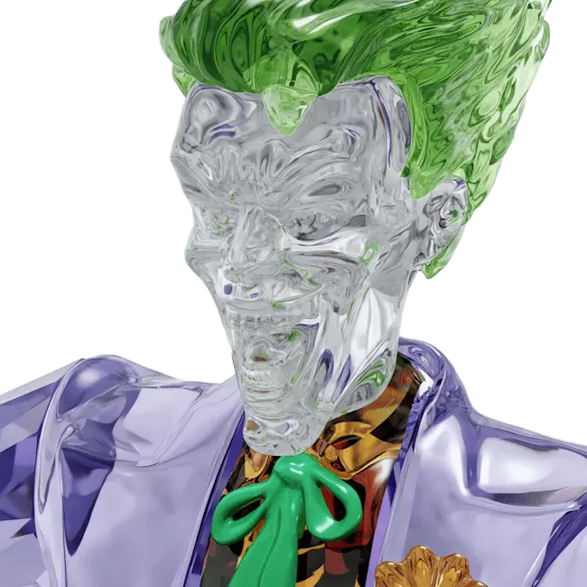 JOKER D CRYSTALシリーズ B-Cc 新品 スワロフスキー SWAROVSKI クリスタルフィギュア ジョーカー BATMAN