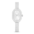 Swarovski Dextera Bangle Watch Swiss Made Metal Bracelet Silver Tone - Bluestreak Crystals