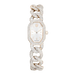 Swarovski Dextera Chain Watch Swiss Made Crystal Bracelet White Champagne Gold-Tone Finish - Bluestreak Crystals