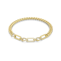 Swarovski Dextera Necklace Statement Mixed Links White Gold-Tone Plated - Bluestreak Crystals