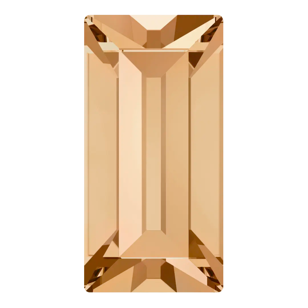 Swarovski Fancy Stones Baguette (4501) Crystal Golden Shadow - Bluestreak Crystals