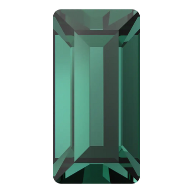 Swarovski Fancy Stones Baguette (4501) Emerald - Bluestreak Crystals
