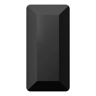 Swarovski Fancy Stones Baguette (4501) Jet UNFOILED - Bluestreak Crystals