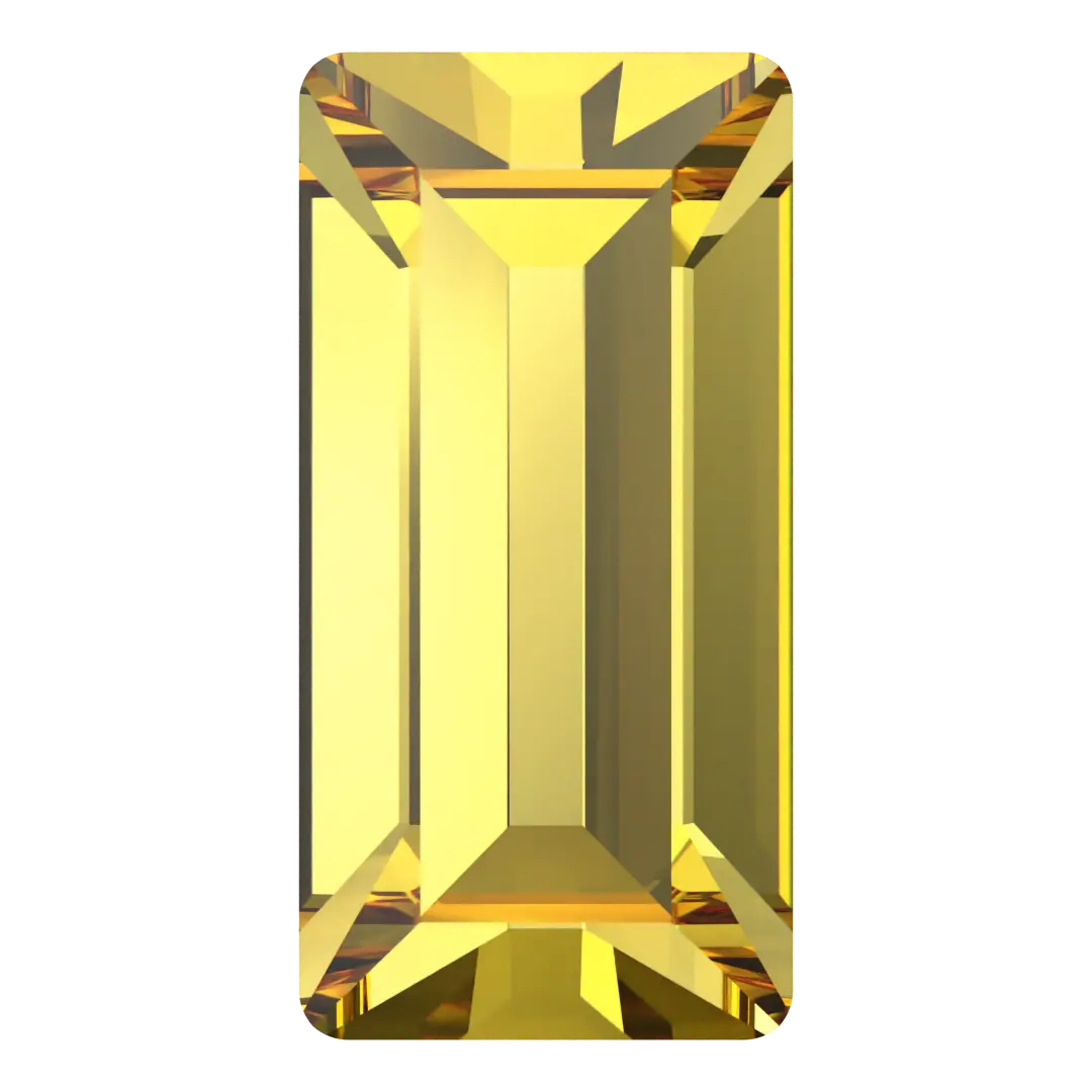 Swarovski Fancy Stones Baguette (4501) Light Topaz - Bluestreak Crystals