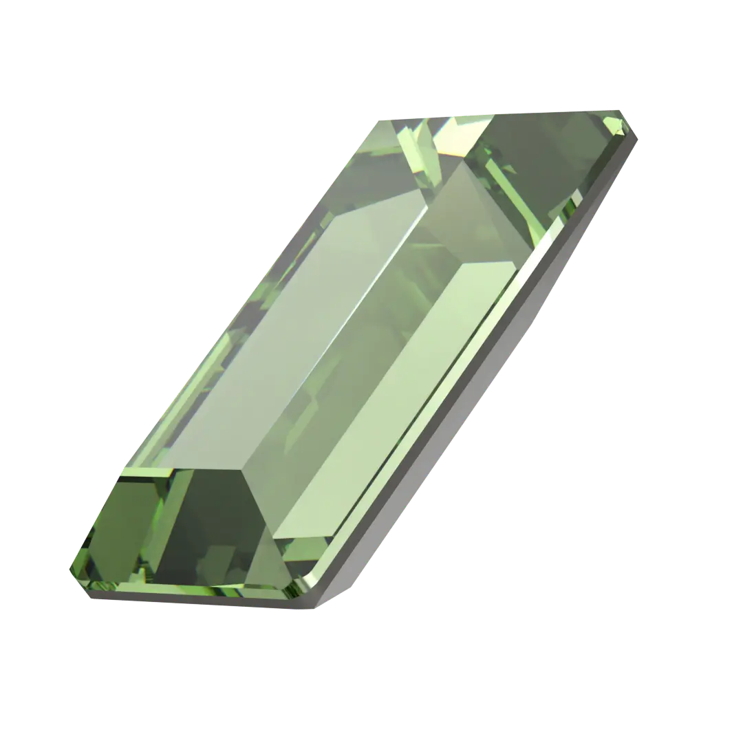Swarovski Fancy Stones Baguette (4501) Recreated Peridot - Bluestreak Crystals