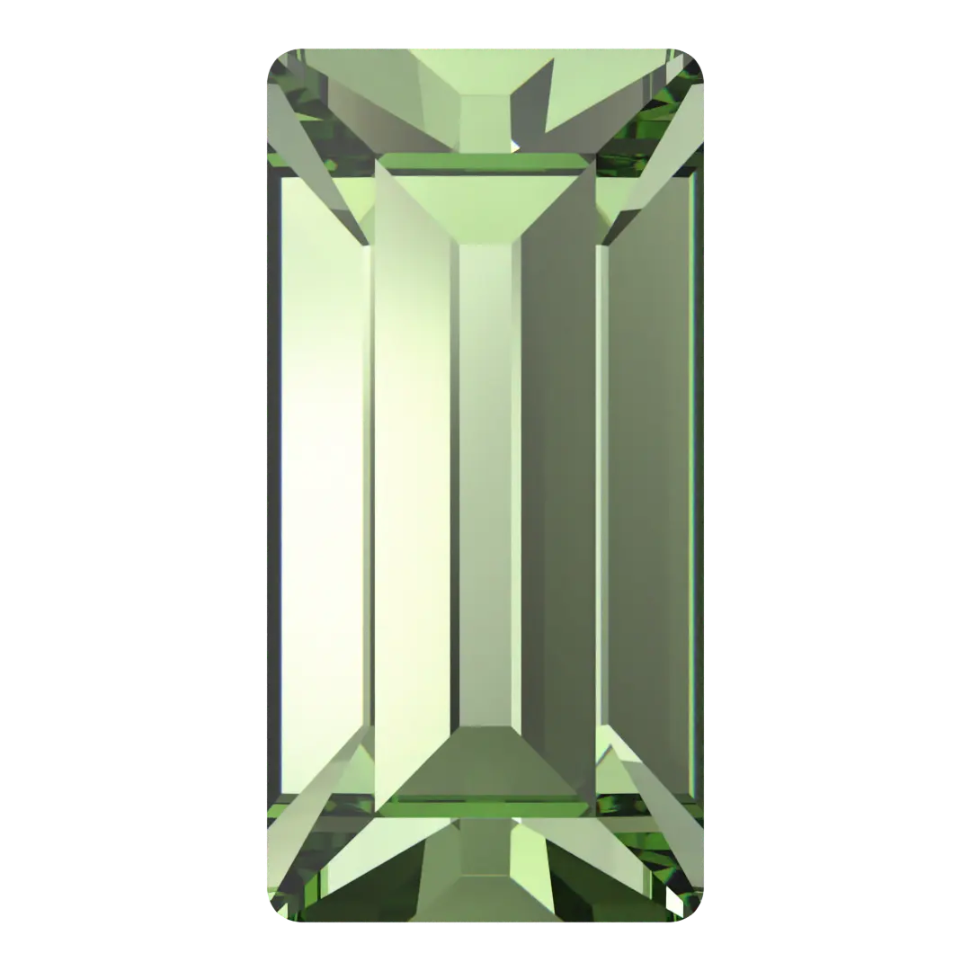 Swarovski Fancy Stones Baguette (4501) Recreated Peridot - Bluestreak Crystals