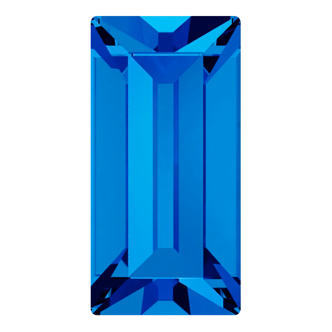 Swarovski Fancy Stones Baguette (4501) Sapphire - Bluestreak Crystals