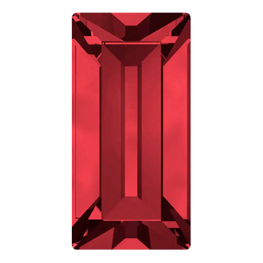 Swarovski Fancy Stones Baguette (4501) Scarlet - Bluestreak Crystals
