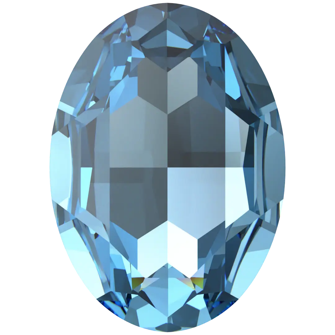 Swarovski Fancy Stones Big Oval (4127) Aquamarine - Bluestreak Crystals