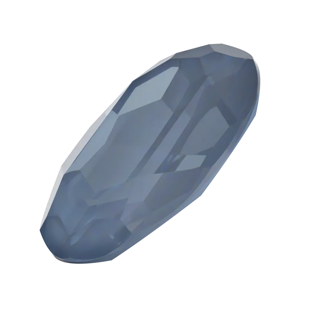 Swarovski Fancy Stones Big Oval (4127) Crystal Denim Ignite UNFOILED - Bluestreak Crystals