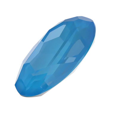 Swarovski Fancy Stones Big Oval (4127) Crystal Electric Blue Ignite UNFOILED - Bluestreak Crystals