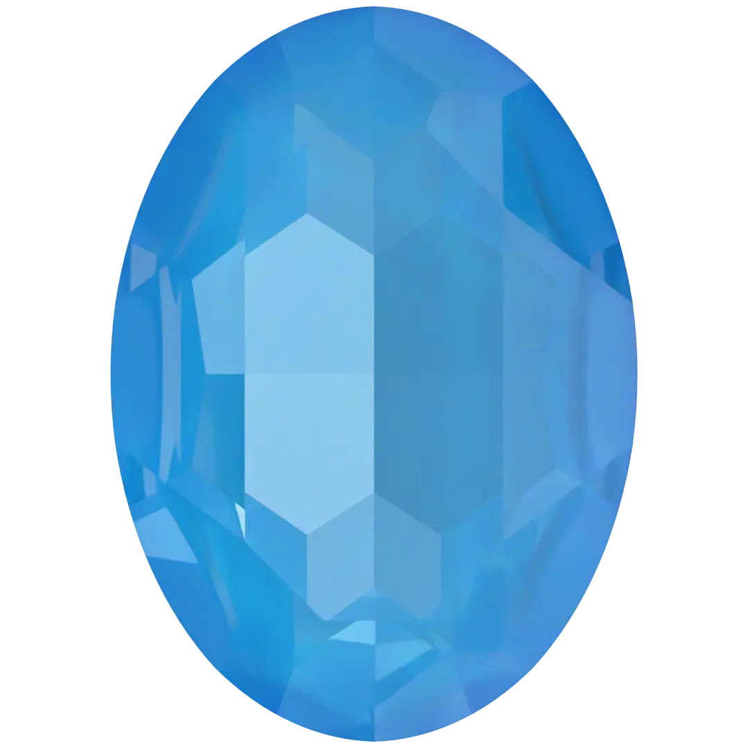 Swarovski Fancy Stones Big Oval (4127) Crystal Electric Blue Ignite UNFOILED - Bluestreak Crystals
