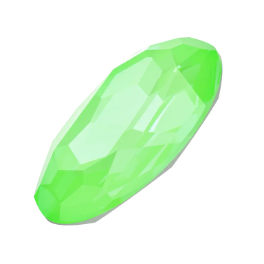 Swarovski Fancy Stones Big Oval (4127) Crystal Electric Green Ignite UNFOILED - Bluestreak Crystals