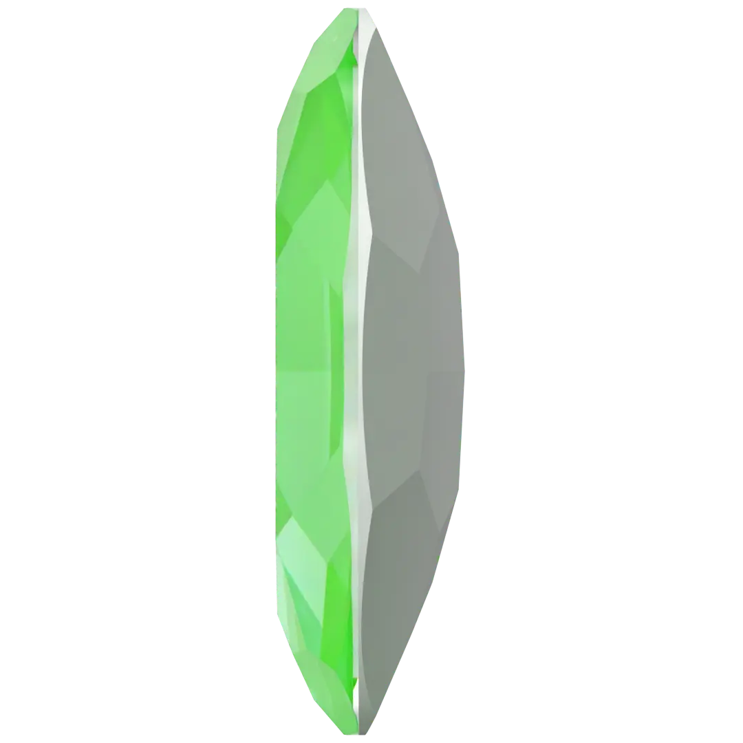 Swarovski Fancy Stones Big Oval (4127) Crystal Electric Green Ignite UNFOILED - Bluestreak Crystals