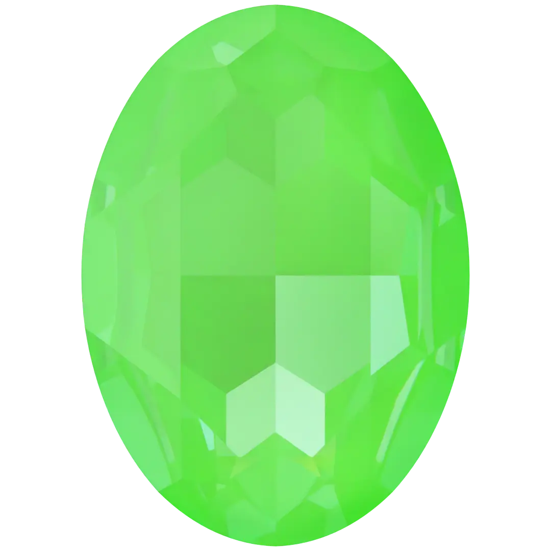 Swarovski Fancy Stones Big Oval (4127) Crystal Electric Green Ignite UNFOILED - Bluestreak Crystals