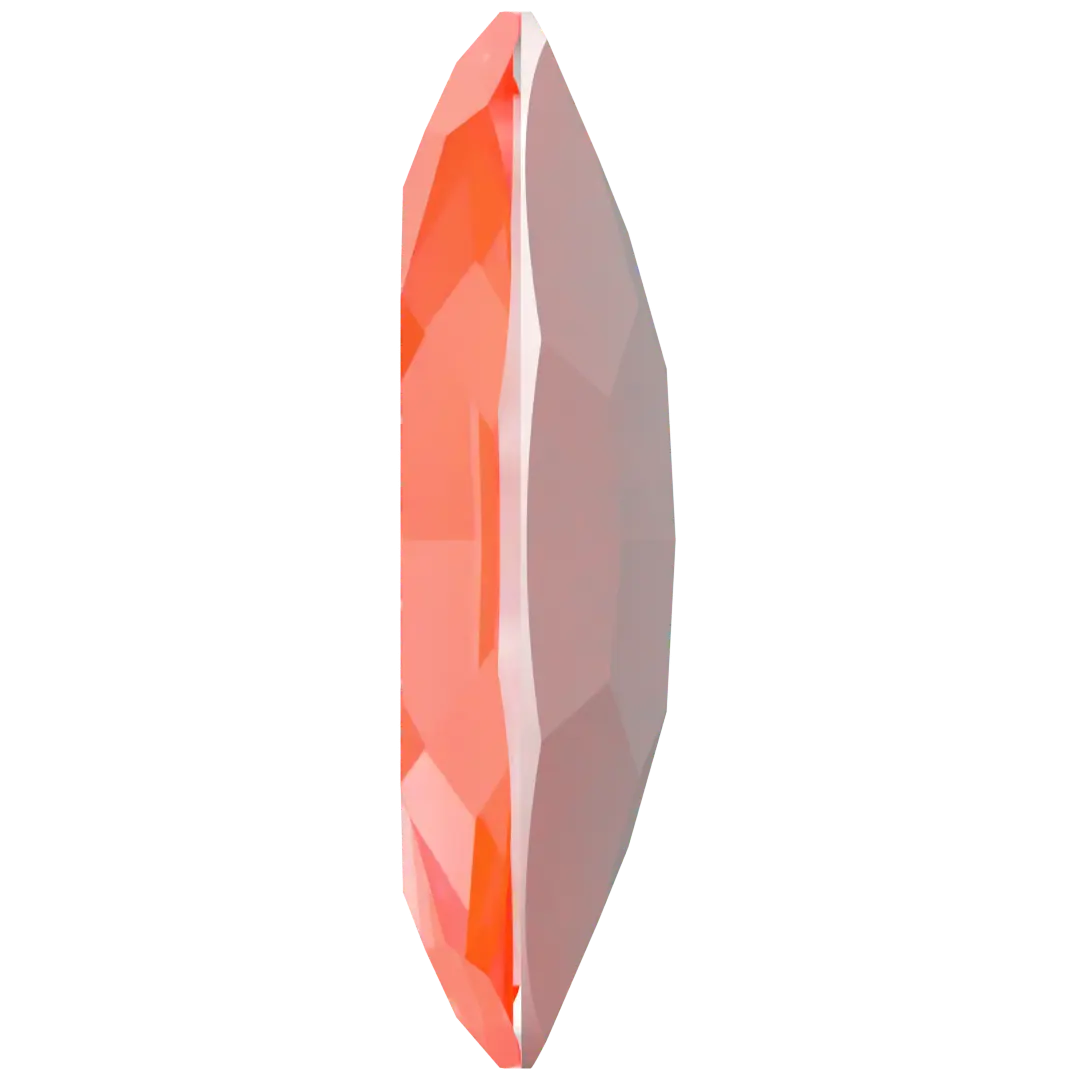 Swarovski Fancy Stones Big Oval (4127) Crystal Electric Orange Ignite UNFOILED - Bluestreak Crystals