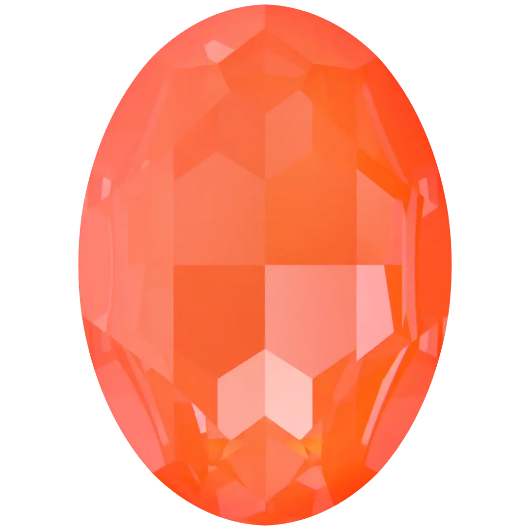 Swarovski Fancy Stones Big Oval (4127) Crystal Electric Orange Ignite UNFOILED - Bluestreak Crystals
