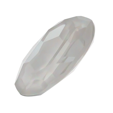 Swarovski Fancy Stones Big Oval (4127) Crystal Electric White Ignite UNFOILED - Bluestreak Crystals