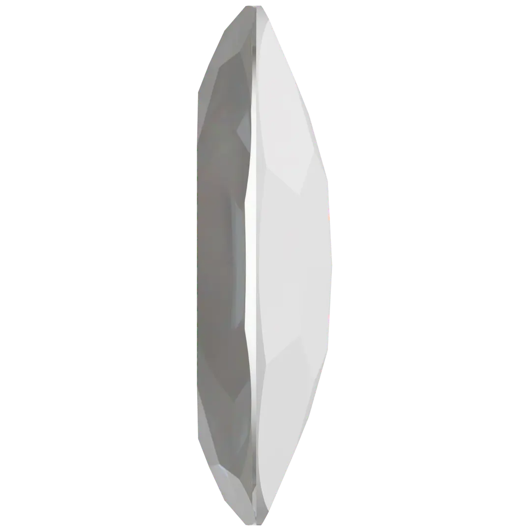 Swarovski Fancy Stones Big Oval (4127) Crystal Electric White Ignite UNFOILED - Bluestreak Crystals