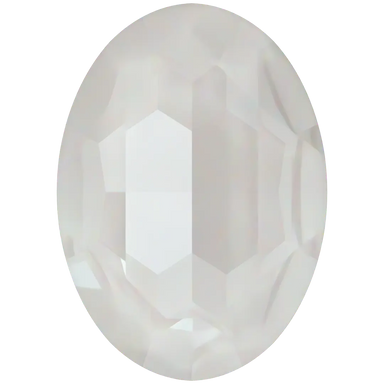 Swarovski Fancy Stones Big Oval (4127) Crystal Electric White Ignite UNFOILED - Bluestreak Crystals