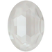 Swarovski Fancy Stones Big Oval (4127) Crystal Electric White Ignite UNFOILED - Bluestreak Crystals