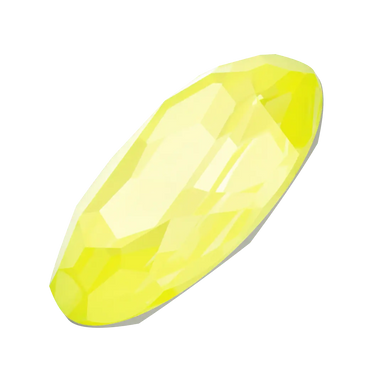 Swarovski Fancy Stones Big Oval (4127) Crystal Electric Yellow Ignite UNFOILED - Bluestreak Crystals