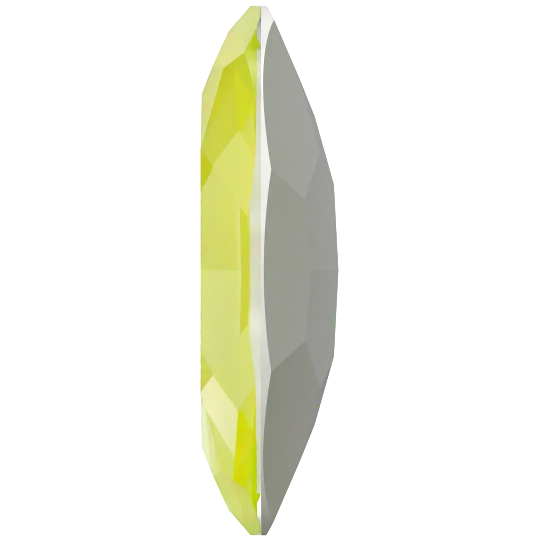 Swarovski Fancy Stones Big Oval (4127) Crystal Electric Yellow Ignite UNFOILED - Bluestreak Crystals