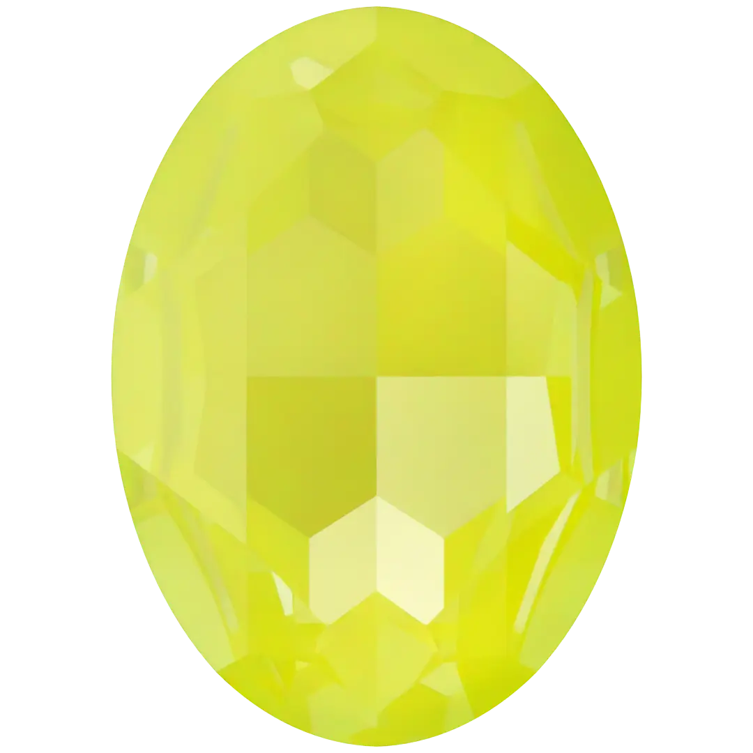 Swarovski Fancy Stones Big Oval (4127) Crystal Electric Yellow Ignite UNFOILED - Bluestreak Crystals