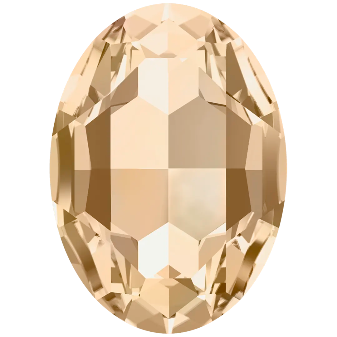 Swarovski Fancy Stones Big Oval (4127) Crystal Golden Shadow - Bluestreak Crystals