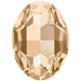 Swarovski Fancy Stones Big Oval (4127) Crystal Golden Shadow - Bluestreak Crystals