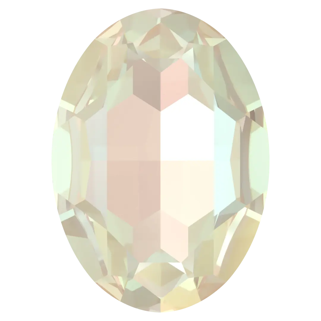 Swarovski Fancy Stones Big Oval (4127) Crystal Ivory Cream DeLite - Bluestreak Crystals