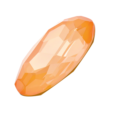 Swarovski Fancy Stones Big Oval (4127) Crystal Mango Ignite UNFOILED - Bluestreak Crystals